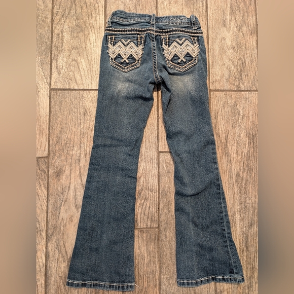 Grace Kids Denim Flare Jeans in Blue - Picture 3 of 6